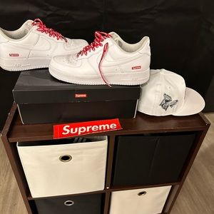 Air Force 1 all white Supreme size 11.5